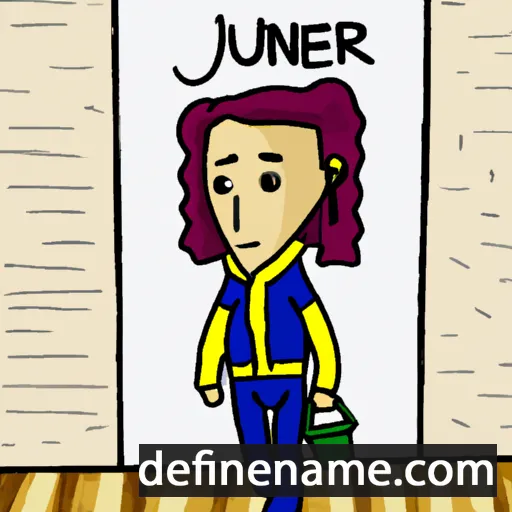 cartoon of the name Junifer