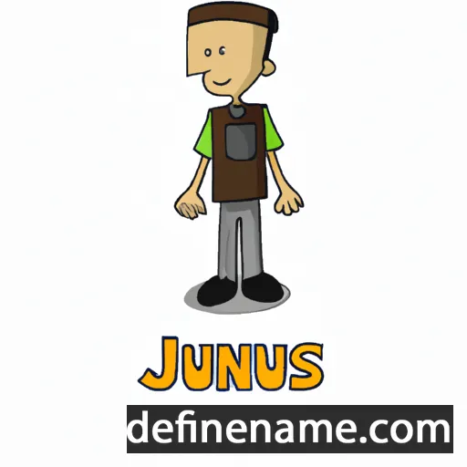 cartoon of the name Junious