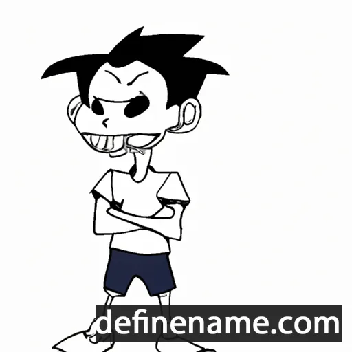 cartoon of the name Junki