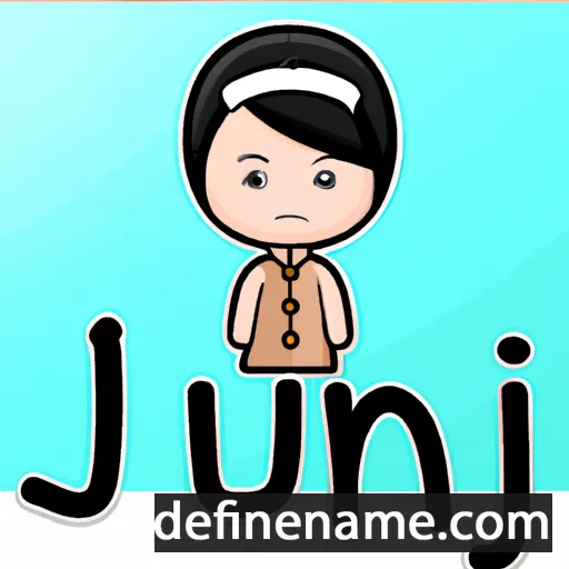 cartoon of the name Junri