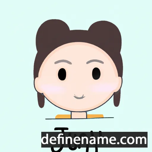 cartoon of the name Junyu