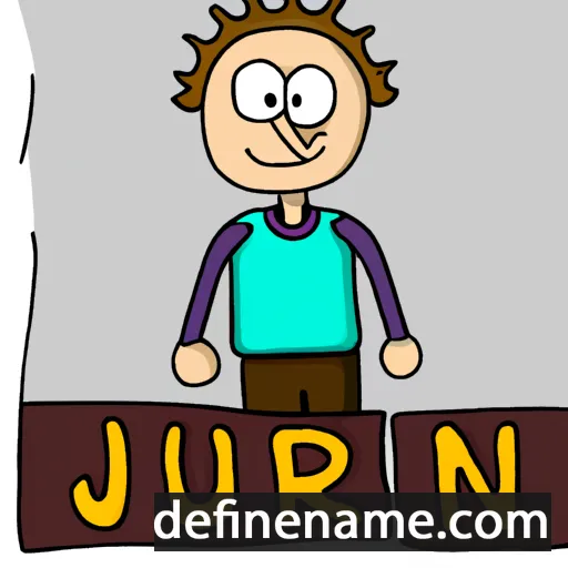 cartoon of the name Jurjen