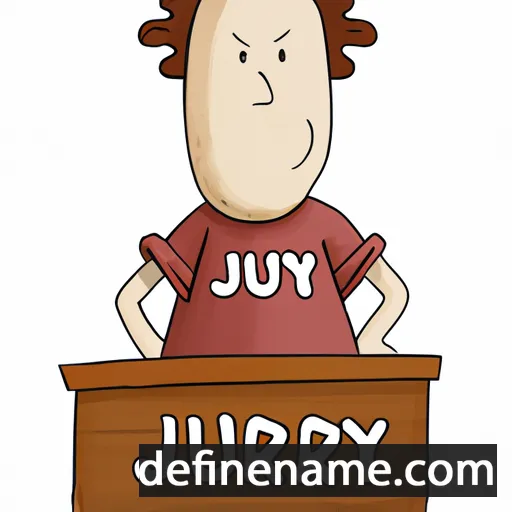 cartoon of the name Jury