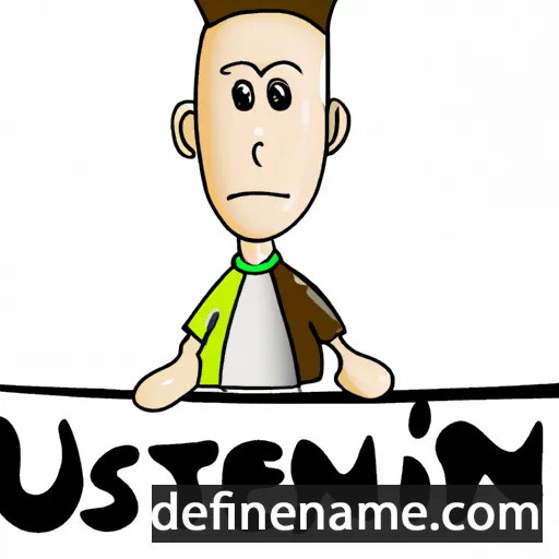 cartoon of the name Justinien