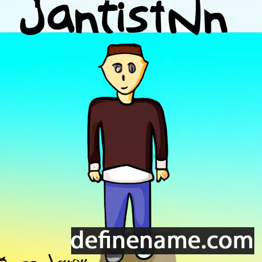 cartoon of the name Justinijan