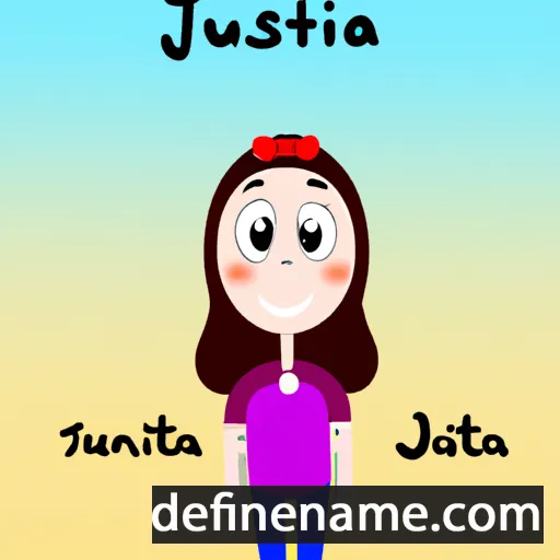 cartoon of the name Justinja