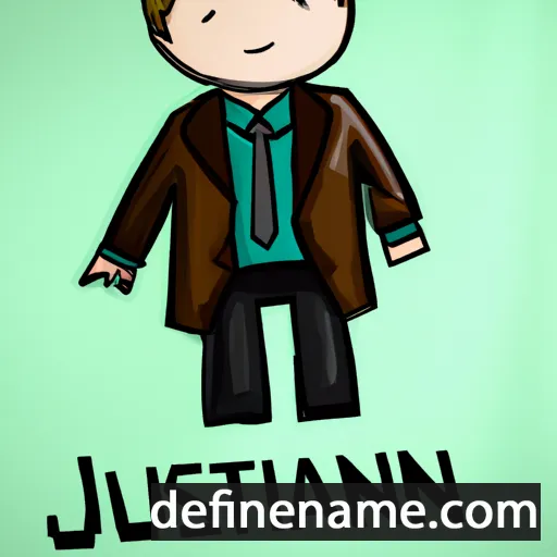 cartoon of the name Justynian