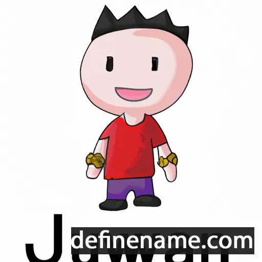 cartoon of the name Juwuan