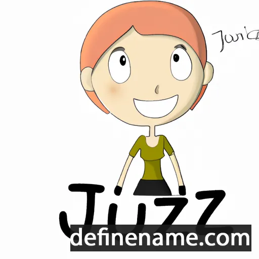 cartoon of the name Juzė