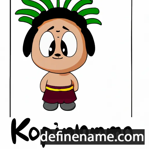 cartoon of the name Kaʻimipono