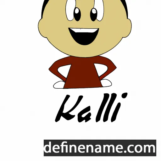 cartoon of the name Kahil