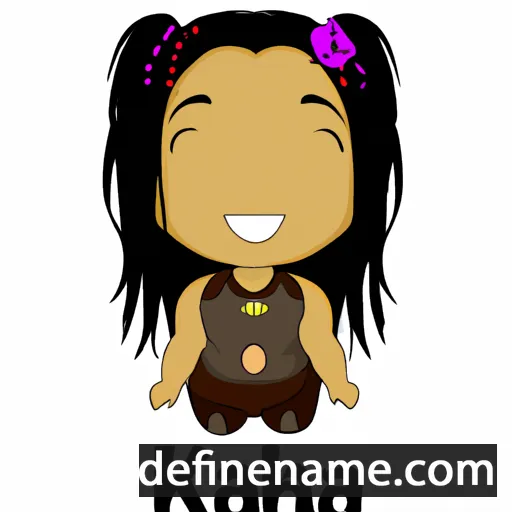 cartoon of the name Kaiah