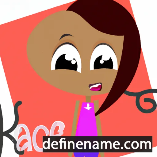 cartoon of the name Kaicee