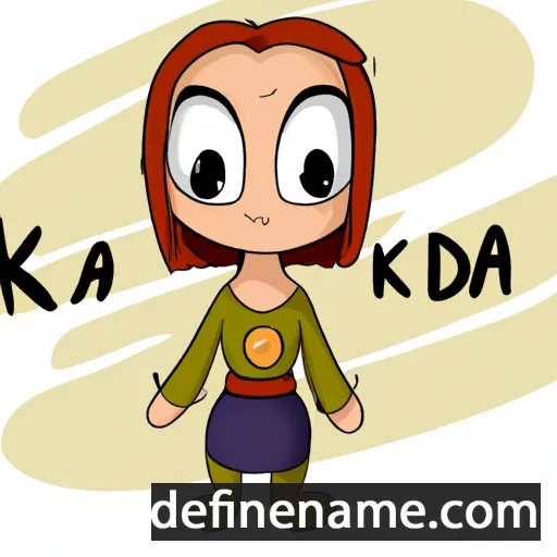 cartoon of the name Kaida