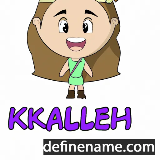 cartoon of the name Kaileah