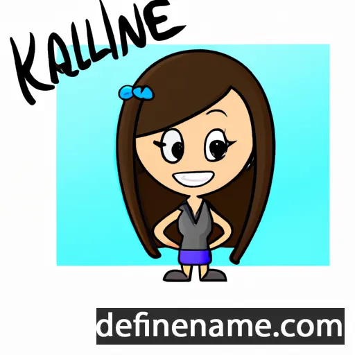 cartoon of the name Kailene