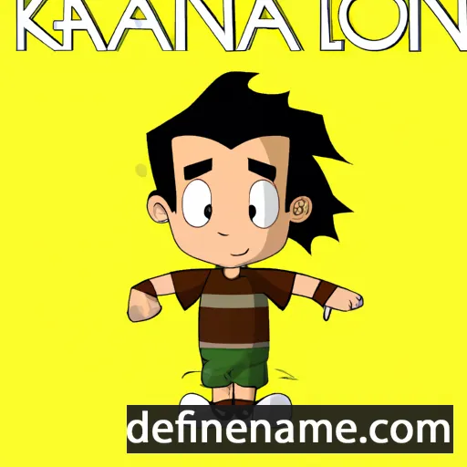 cartoon of the name Kainoa