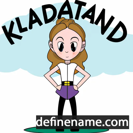 cartoon of the name Kaitland