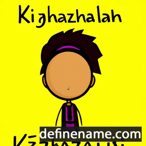 cartoon of the name Kaiziah