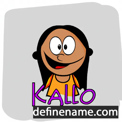 cartoon of the name Kajol