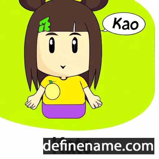 cartoon of the name Kaki