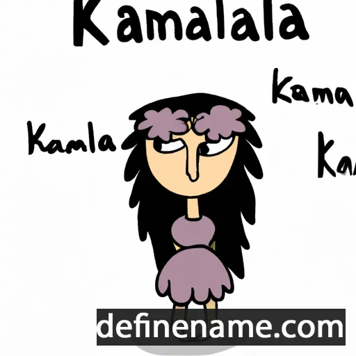 cartoon of the name Kalamia