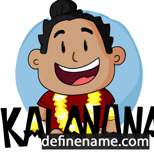 cartoon of the name Kalauokalani