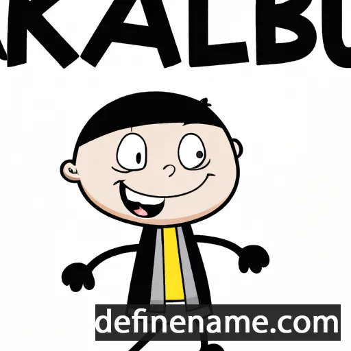 cartoon of the name Kalib