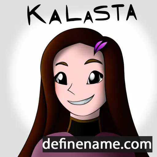 cartoon of the name Kalista