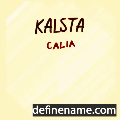 Kalliszta cartoon