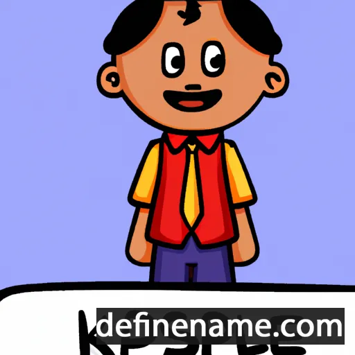 cartoon of the name Kalpesh