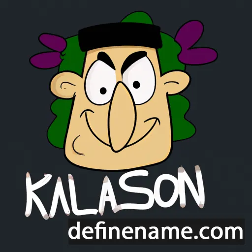 cartoon of the name Kalsom