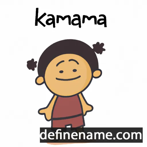 cartoon of the name Kamakana