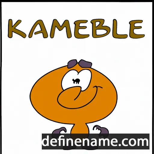 cartoon of the name Kamalbek