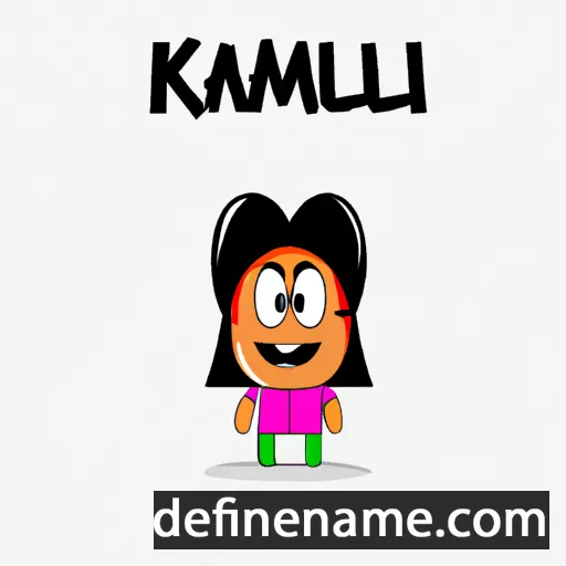 cartoon of the name Kamali