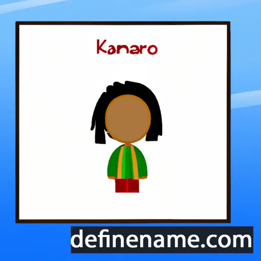 cartoon of the name Kamari