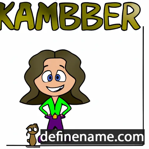 cartoon of the name Kambrie