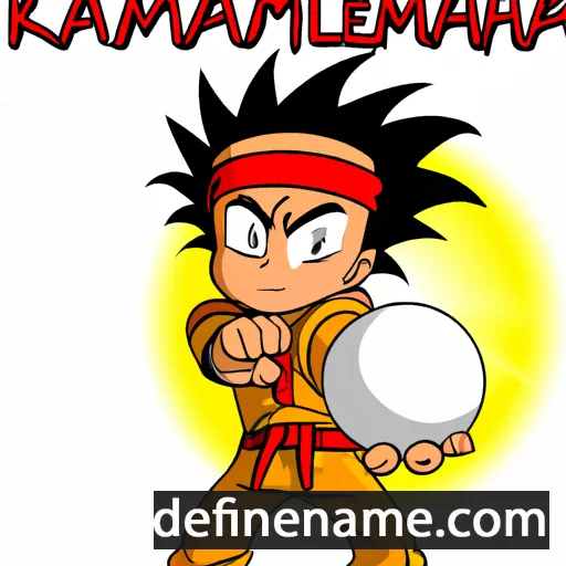 cartoon of the name Kamehameha