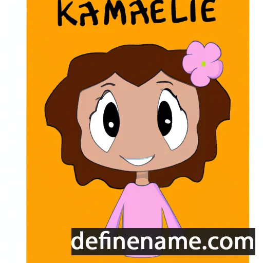 cartoon of the name Kamelia