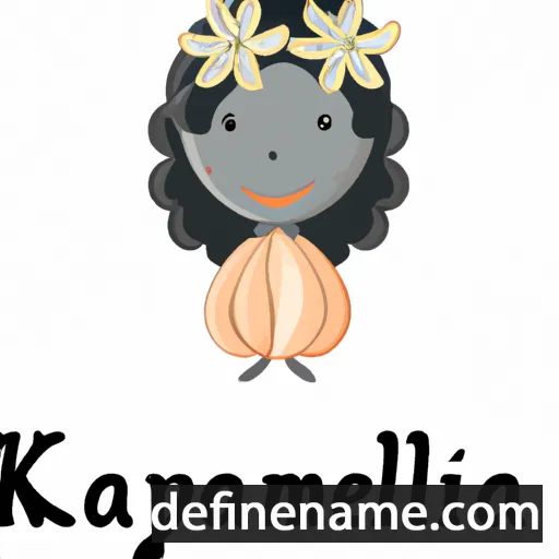 cartoon of the name Kameliya