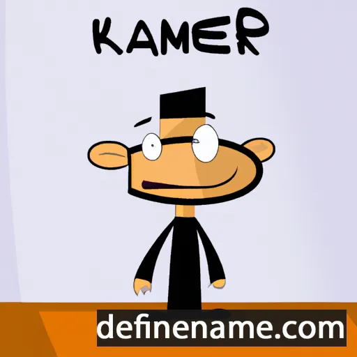 cartoon of the name Kamer