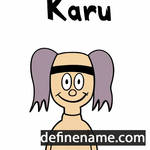 cartoon of the name Käru