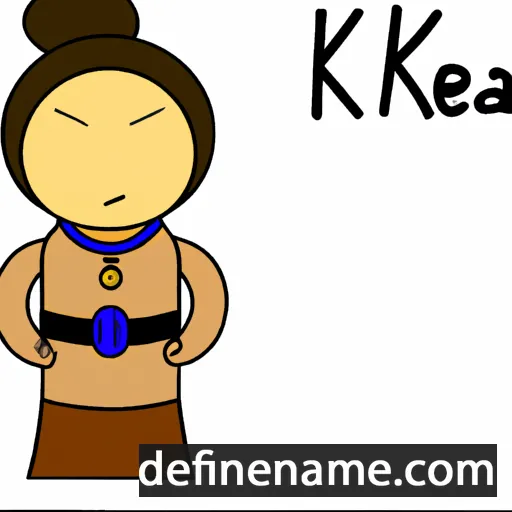 cartoon of the name Kārearea