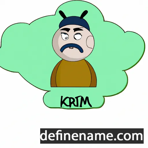 cartoon of the name Kərim