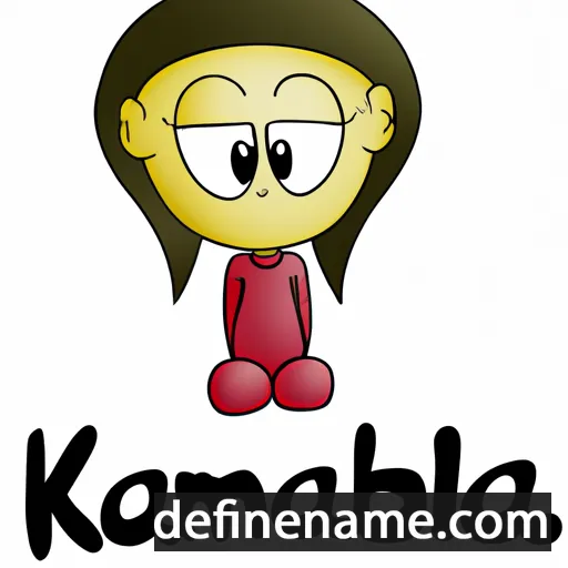 cartoon of the name Kamilia