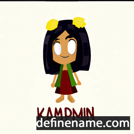 cartoon of the name Kamini