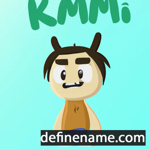 cartoon of the name Kammi