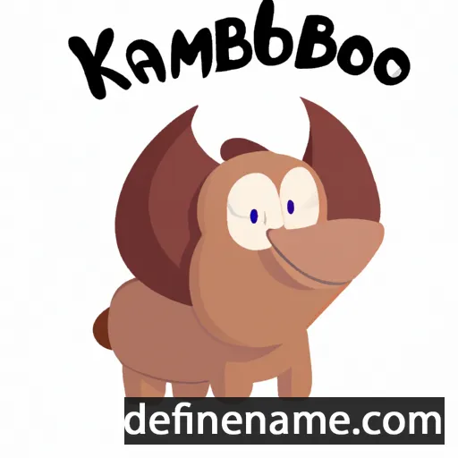 cartoon of the name Kamolbek