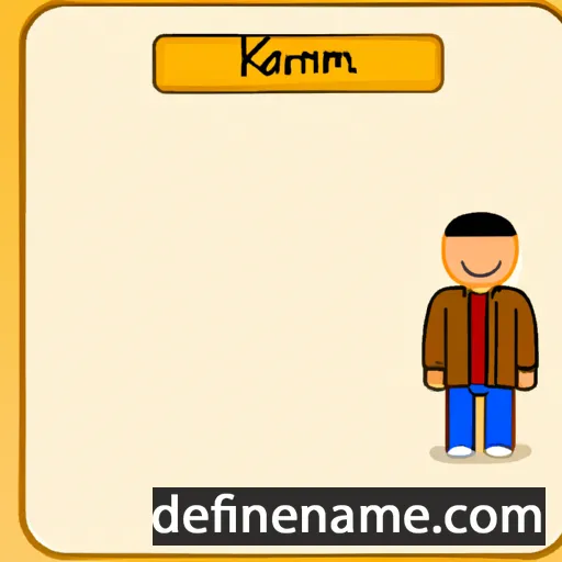 cartoon of the name Kamrin