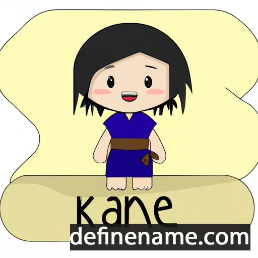 cartoon of the name Kanae